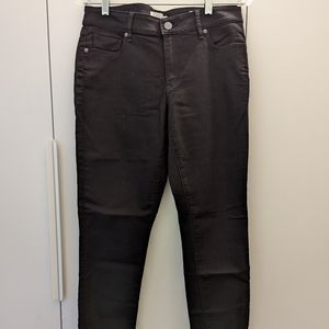 Loft Curvy Skinny Black Jeans